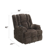 Acme Furniture Pacay Brown Power Recliner