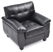 Glory Furniture Gallant Gray Faux Leather Chair