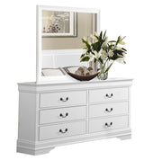 Home Elegance Mayville Stained Grey Dresser and Mirror