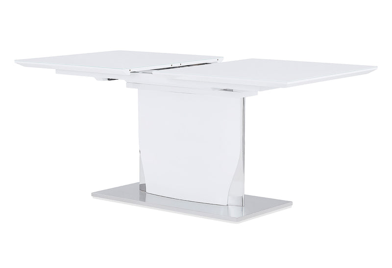 Global Furniture D2279 Silver White Dining Table