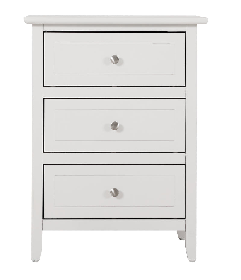 Glory Furniture Daniel Teal 3 Drawers Nightstand