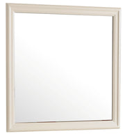 Glory Furniture Louis Phillipe Cherry Dresser and Mirror