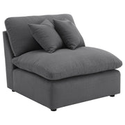 Coaster Furniture Hobson Charcoal Grey 6pc Modular Sectional