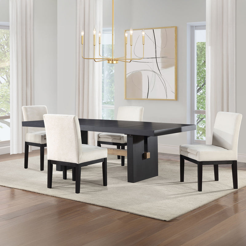 Steve Silver Aubrey Black 5pc Dining Set