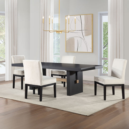 Steve Silver Aubrey Black 5pc Dining Set