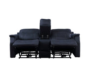 Steve Silver Valencia Walnut Power Recliner Console Loveseat