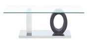Global Furniture T1628 Dark Grey White Coffee Table