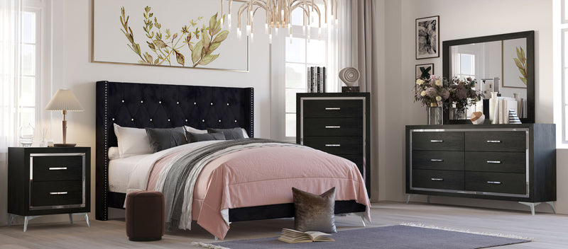 New Classic Furniture Huxley Gray Dresser and Mirror