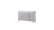Galaxy Home Perla Milky White Wood Dresser