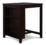 New Classic Furniture Gia Brown PU 30 Inch 3pc Counter Height Set