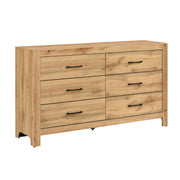 Home Elegance Corbin Natural Dresser And Mirror