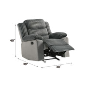Acme Furniture Lesley Gray Motion Glider Recliner