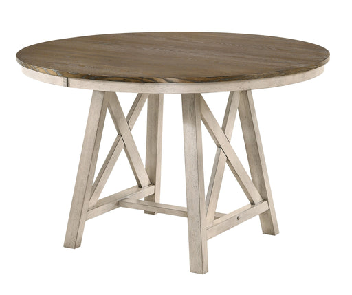 New Classic Furniture Somerset Vintage White Round Table