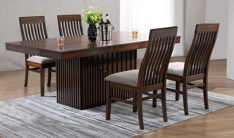 Coaster Furniture Briarwood Brown 5pc Dining Room Set