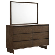 Coaster Furniture Glenwood Warm Brown Dresser and Mirror