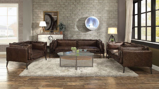 Acme Furniture Porchester Distress Chocolate 3pc Living Room Set