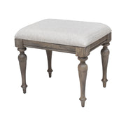 Steve Silver Highland Park Cathedral White Vanity Bench