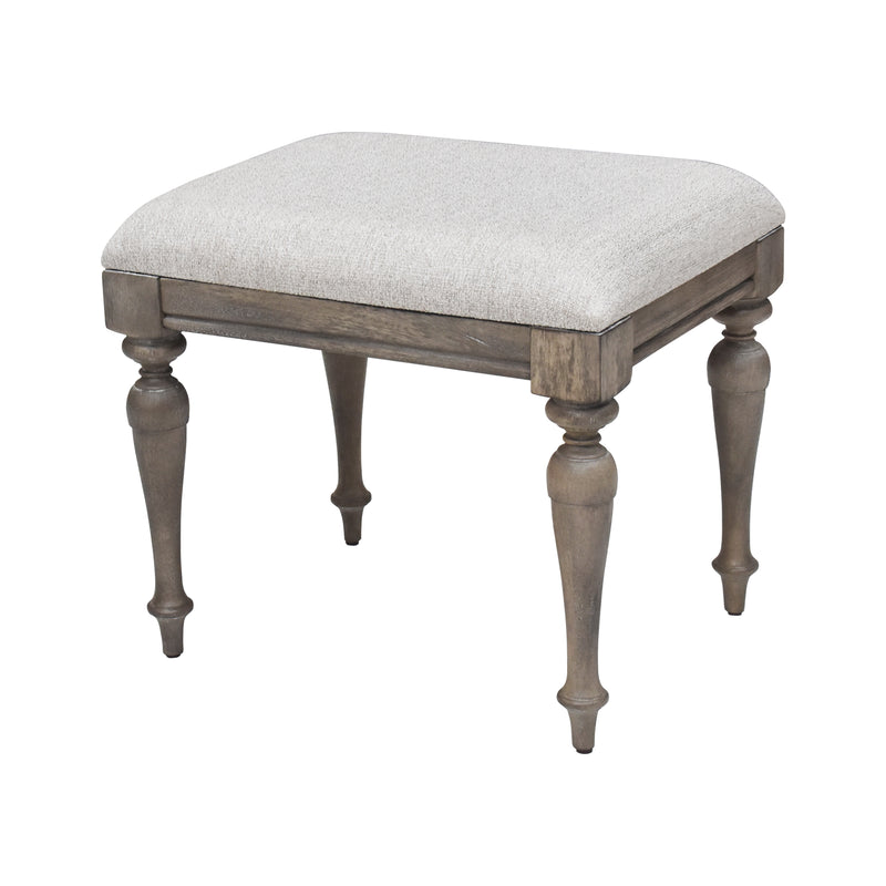 Steve Silver Highland Park Cathedral White Vanity Bench