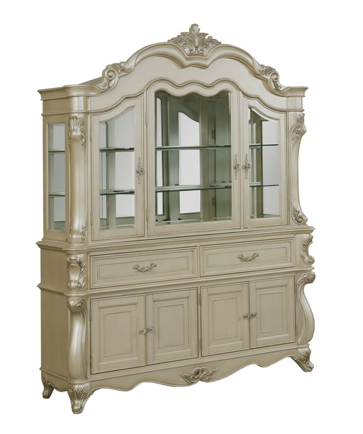 New Classic Furniture Monique Champagne China Buffet and Hutch