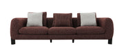 Acme Furniture Mardi Maroon Sofa with 3 Pillows