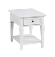 Steve Silver Charlestown White End Table
