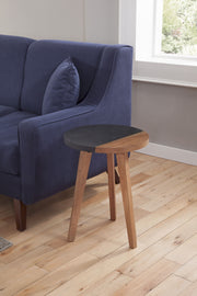 Steve Silver Caspian Brown Round Accent End Table