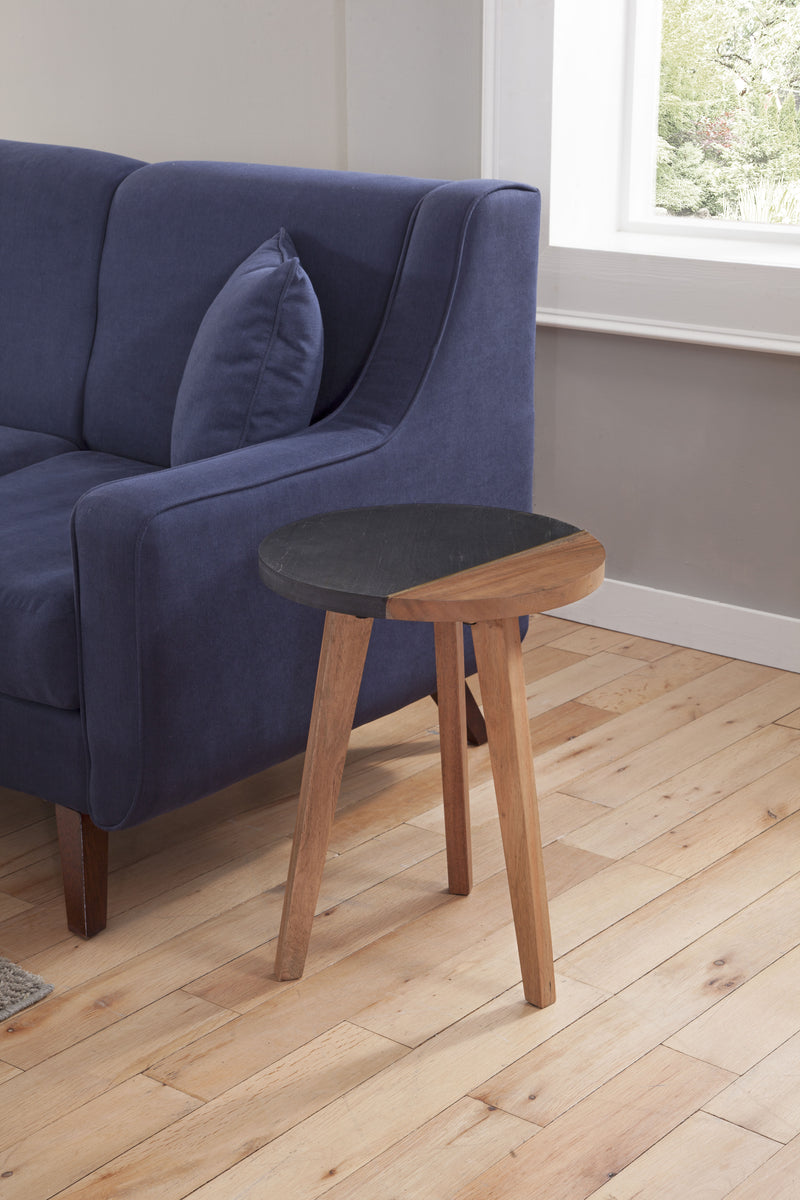 Steve Silver Caspian Brown Round Accent End Table