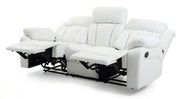 Glory Furniture Daria White Reclining Sofa