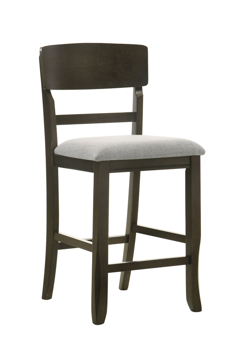 Crown Mark Oakly 5pc Counter Height Table Set