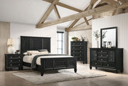 Coaster Furniture Sandy Beach Black Cal King Panel Bed