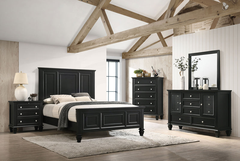 Coaster Furniture Sandy Beach Black Cal King Panel Bed