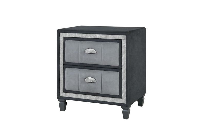 Global Furniture Vanna Dark Grey Nightstand