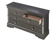 Glory Furniture Verona Sleek Silver Champagne Modern Dresser