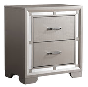 Glory Furniture Alana Silver Champagne Nightstand