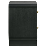 Coaster Furniture Cavelle Black 2 Drawer Nightstand