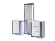 Global Furniture Ylime Smooth White Vanity Set