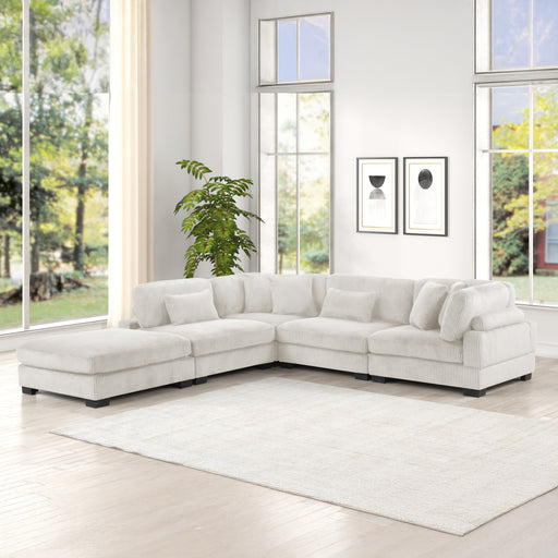 Galaxy Home Bentley Cream Setup 2 Sectional