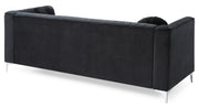 Glory Furniture Delray Black Velvet Microsuede Sofa