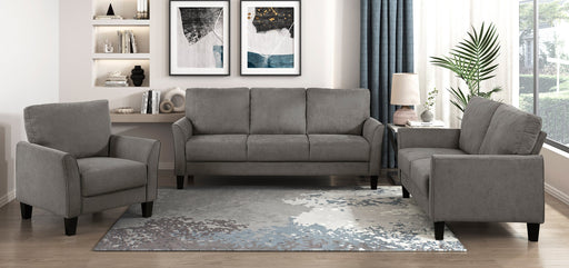 Home Elegance Aliana Chocolate 3pc Living Room Set