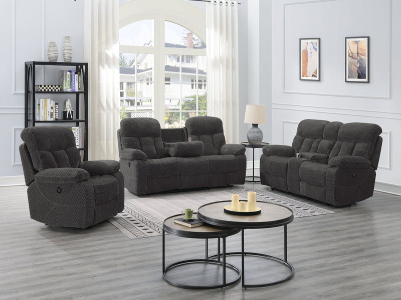 New Classic Furniture Bravo Charcoal Sofa with Power Footrest