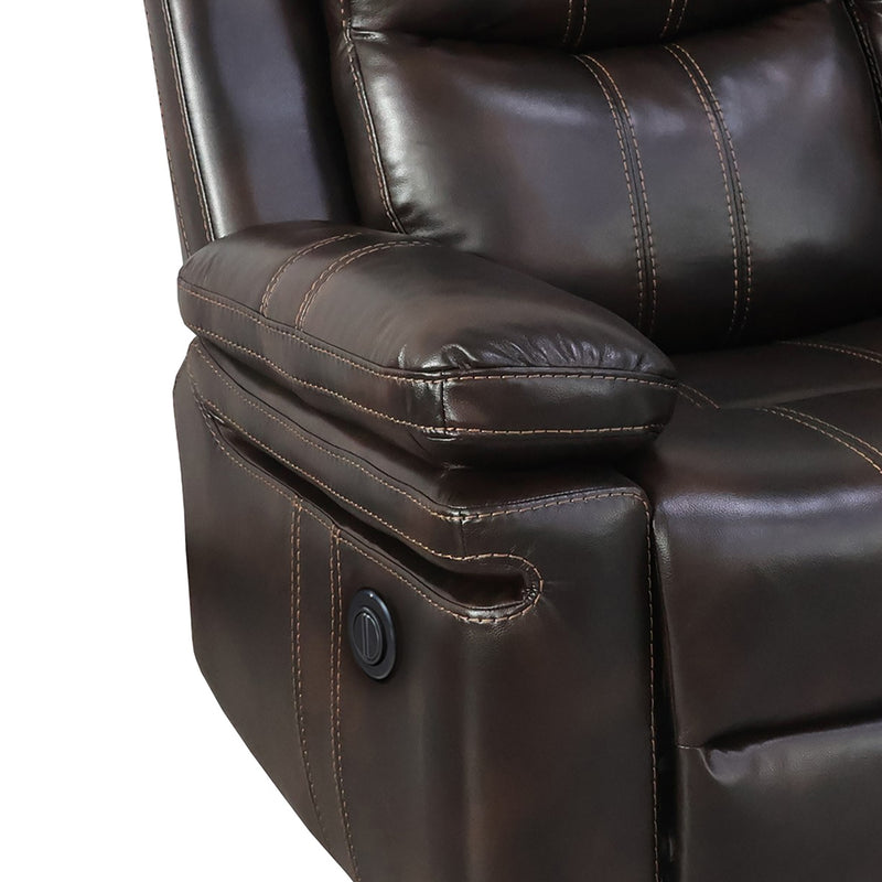 New Classic Furniture Kellen Brown Power Glider Recliner
