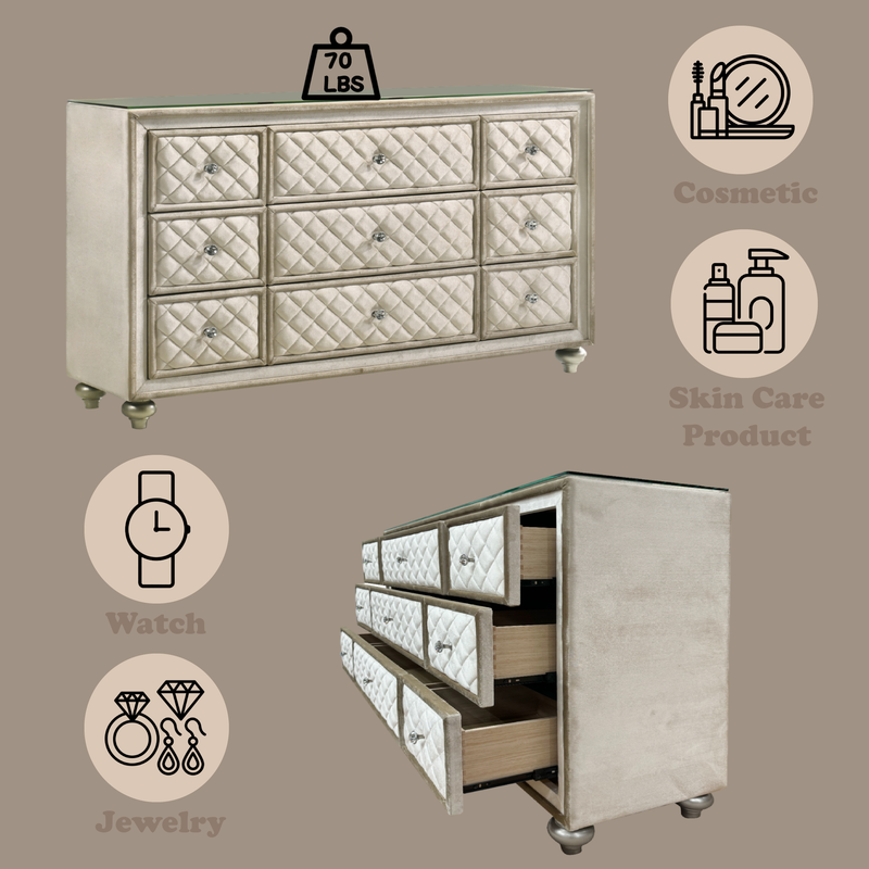 Acme Furniture Lucienne Beige Dresser