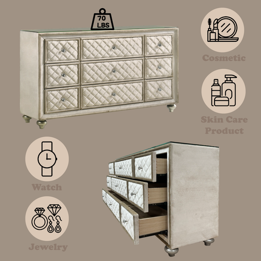 Acme Furniture Lucienne Beige Dresser