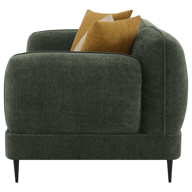 Coaster Furniture Jade Green Track Arm Loveseat