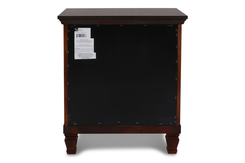 New Classic Furniture Tamarack Black Wood Nightstand