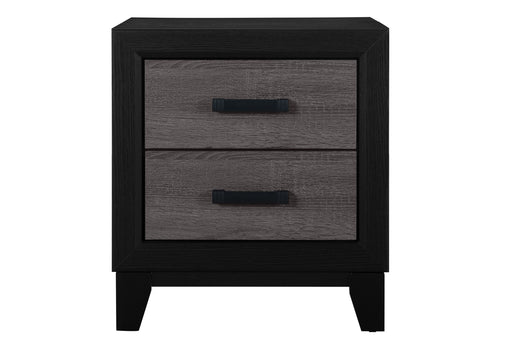 Global Furniture Lisbon Black Grey Nightstand
