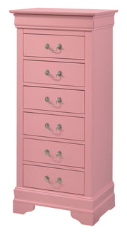 Glory Furniture Louis Phillipe Pink Lingerie Chest