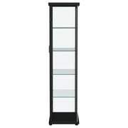 Coaster Furniture Aero Black LED Display Curio Cabinet