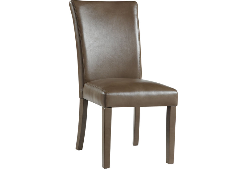 2 Global Furniture D6188 Walnut Brown Dining Chairs