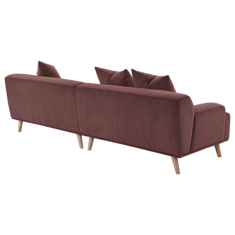 Coaster Furniture Elizabeth Red Extra Long Sofa